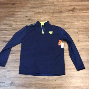 Blue and lime green superman jacket BRAND NEW